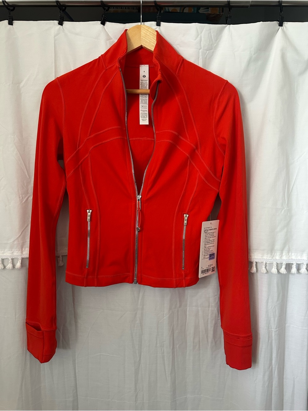 lululemon athletica Women's Cherry Ember Zip Front Athletic Jacket